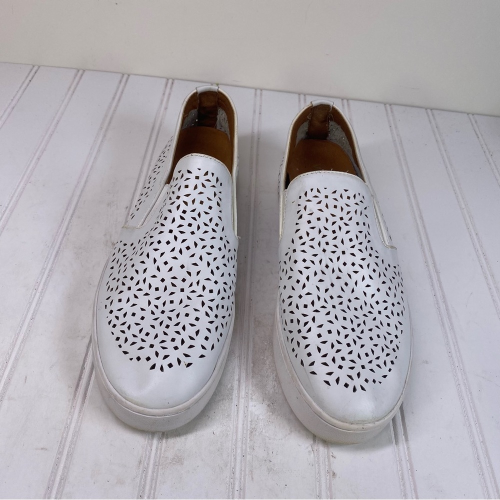Vionic White Leather Perforated Casual Loafers - image 3